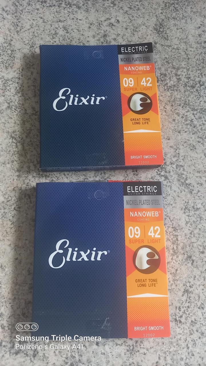 2 sady strun na elektrickou kytaru 9/42