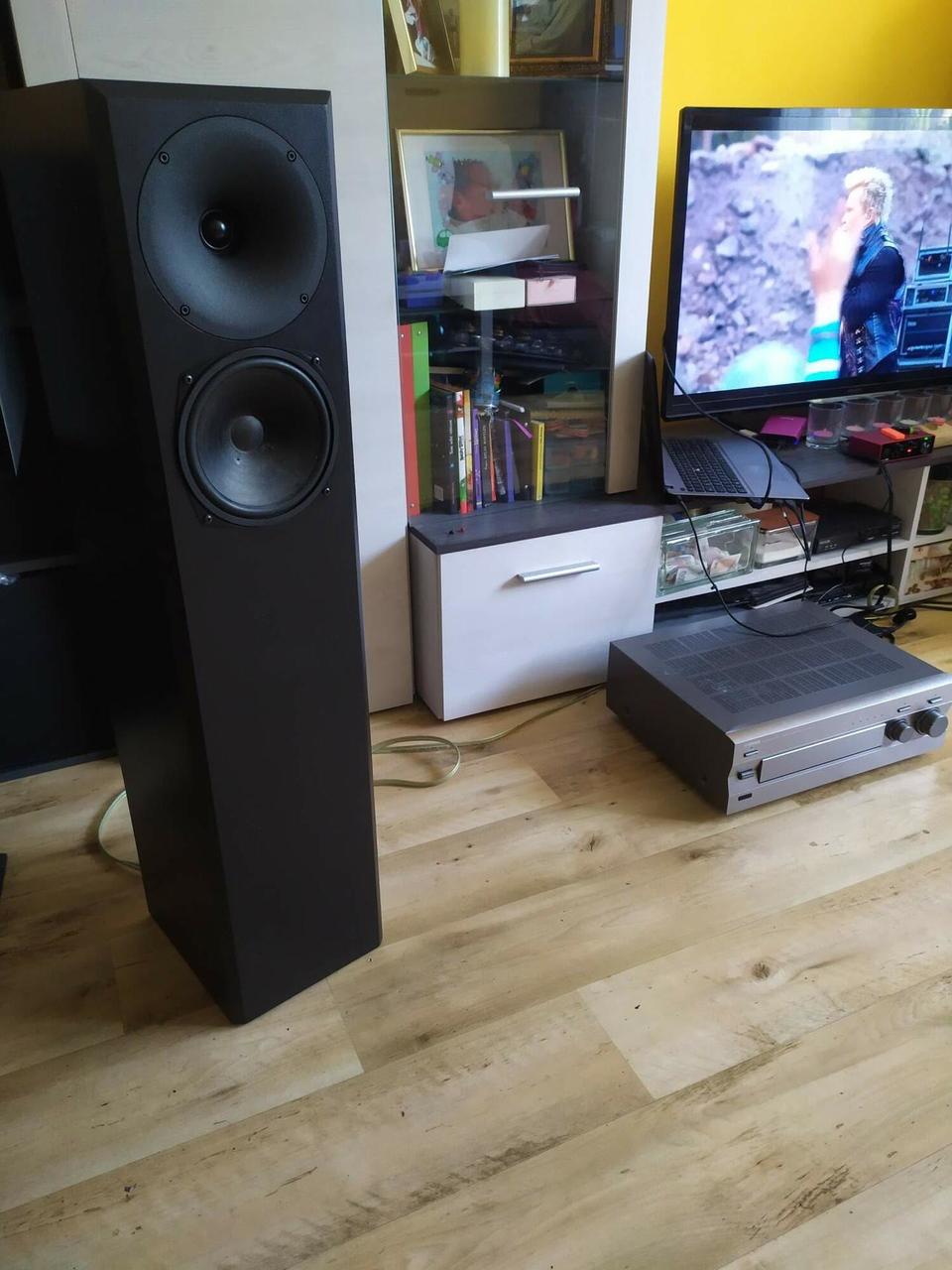 DIY dvoupásmo úzké sloupky se zvukovodem Dayton + WG