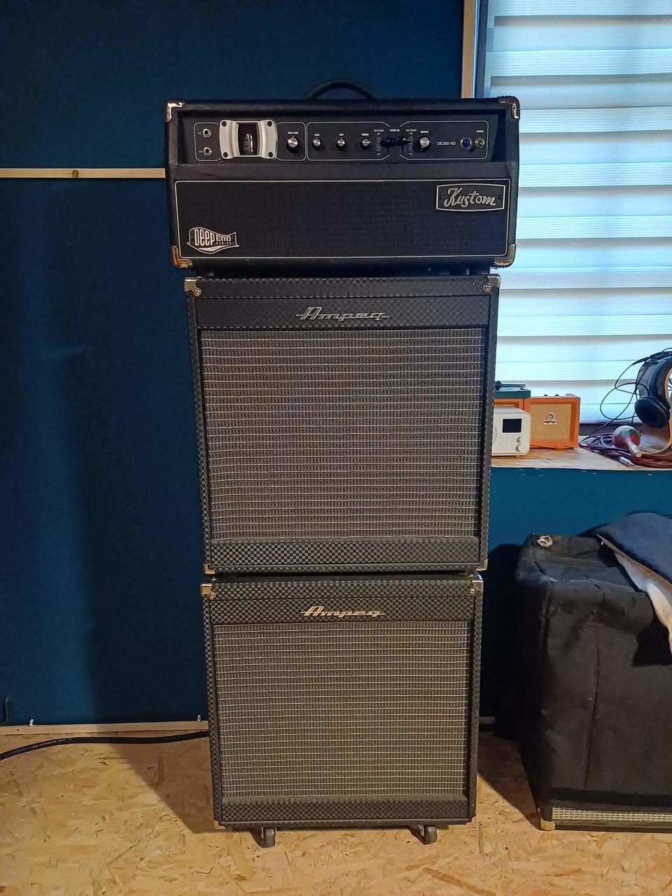 Ampeg PF-210HE + PF-115HE bass boxy / kabinety