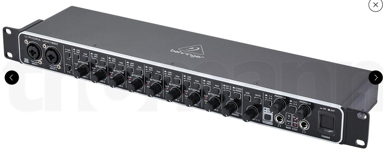 Behringer UMC1820 + Behringer ADA8200