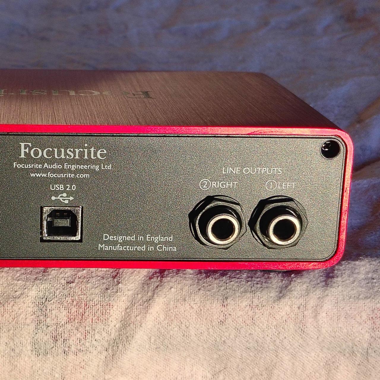focusrite scarlett 2i2 usb audio interface